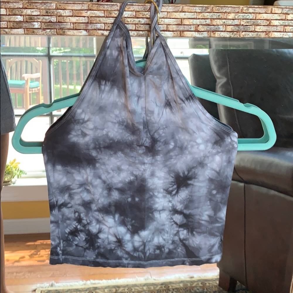 American Eagle Tie Die Halter Crop